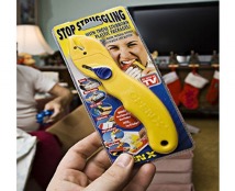 hand holding package opener that can't be opened